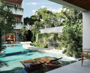 render arquitectonico alberca